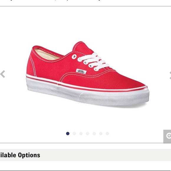 red vans size 9